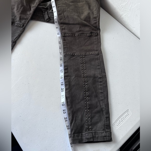 Joie Green Studded Hazina Skinny Ankle Jean - Picture 11 of 12